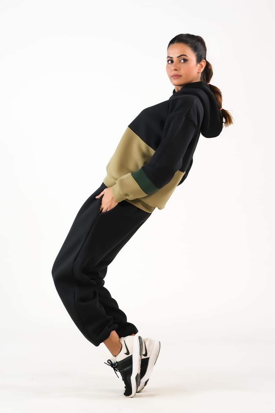 Stripy Black/Mint Green - 2pcs -  Co-Ord -  Set