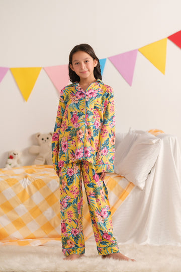 Honeycomb Hues - Night Suit - 2pcs