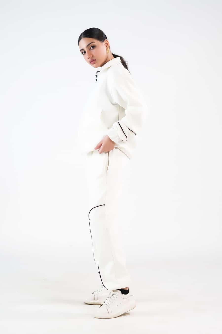 Linear Ecru - 2pcs -  Co-Ord -  Set