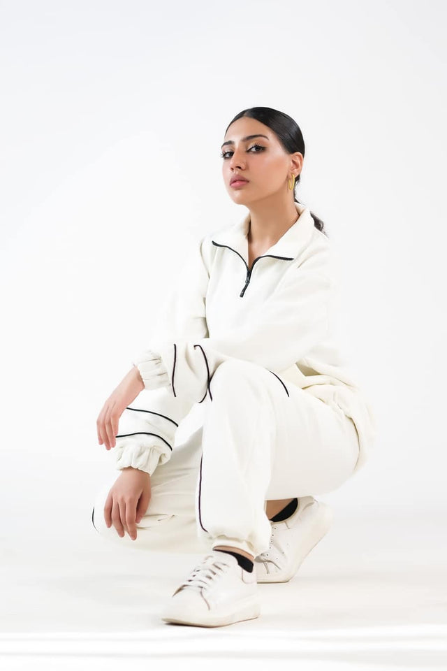 Linear Ecru - 2pcs -  Co-Ord -  Set