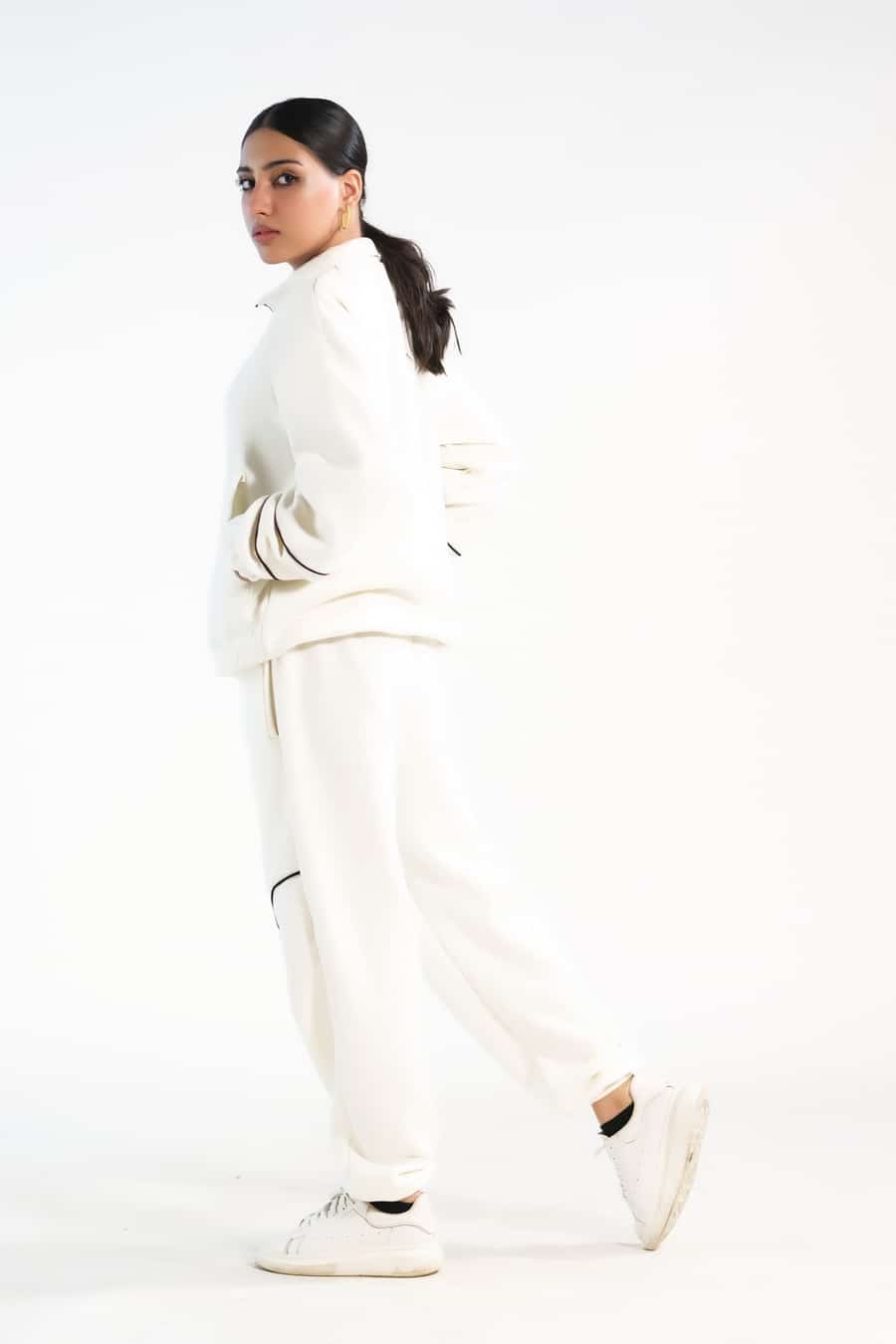 Linear Ecru - 2pcs -  Co-Ord -  Set