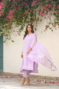 Lavender Dream - 3-Piece Luxury Chiffon - Chiffon - dresses, 2pcs-rtw - Sprinkles Pakistan