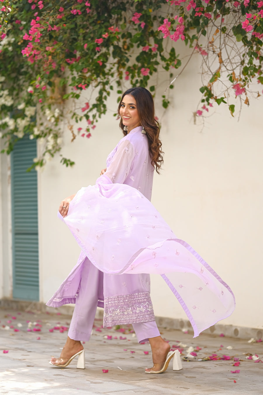 Lavender Dream - 3-Piece Luxury Chiffon - Chiffon - dresses, 2pcs-rtw - Sprinkles Pakistan