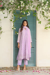 Lavender Dream - 3-Piece Luxury Chiffon - Chiffon - dresses, 2pcs-rtw - Sprinkles Pakistan