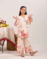 Festive Bloom - 2pcs - Khaddar - 2pcs-ready-to-wear - Sprinkles Pakistan