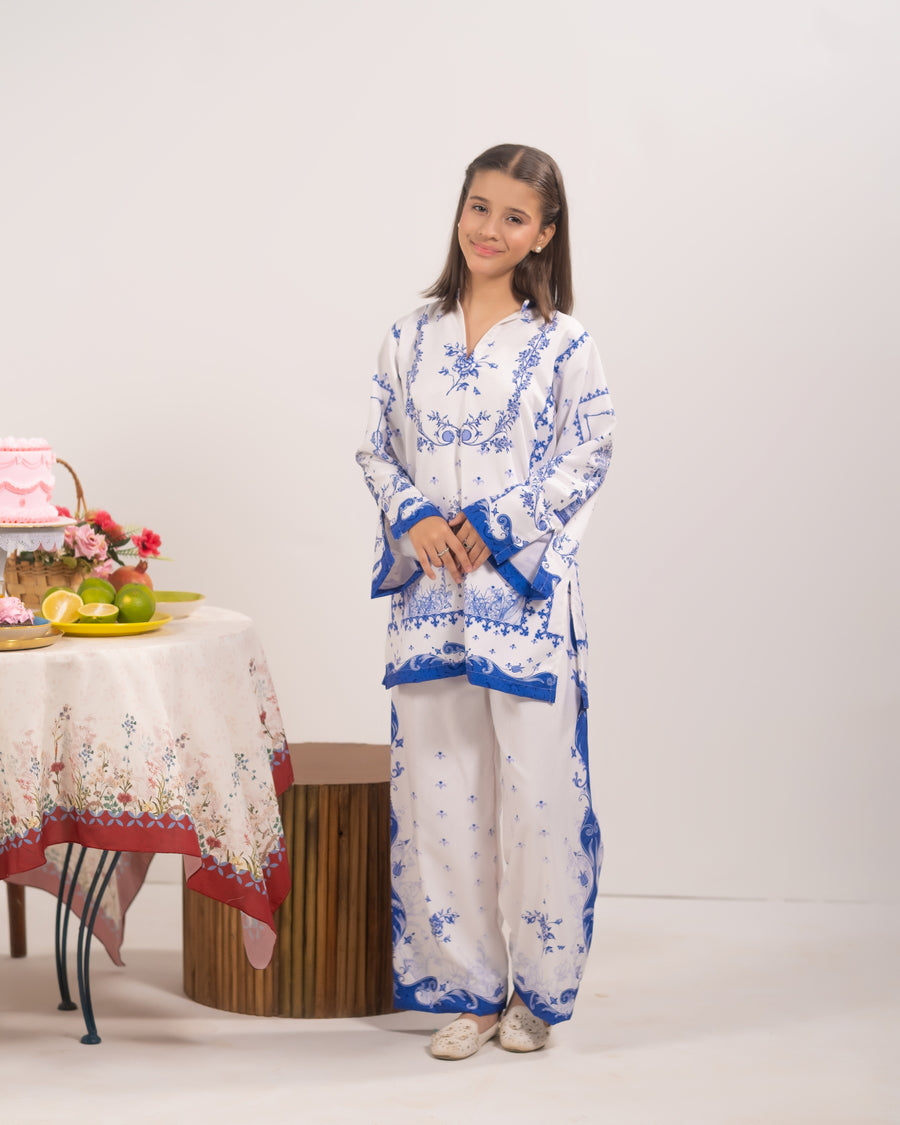 Flora Script - 2pcs - Khaddar - 2pcs-ready-to-wear - Sprinkles Pakistan