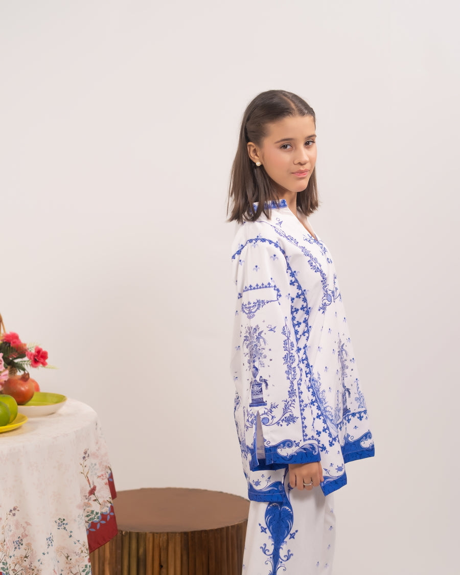 Flora Script - 2pcs - Khaddar - 2pcs-ready-to-wear - Sprinkles Pakistan