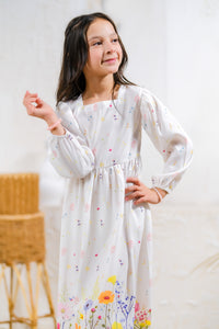 Flower Meadow - Lawn Silk - tunics-kids - Sprinkles Pakistan
