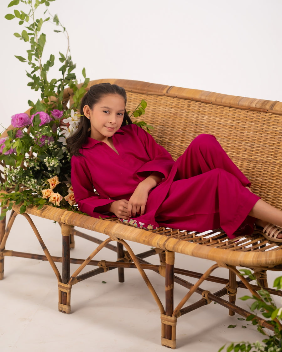 Fuchsia Root - Co-ords - Embroidered