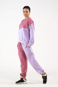 Cozy Lilac/Tea Pink - 2pcs -  Co-Ord -  Set - Fleece - co-ord-sets-western-women, western-women, women - Sprinkles Pakistan