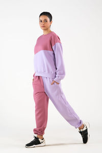 Cozy Lilac/Tea Pink - 2pcs -  Co-Ord -  Set - Fleece - co-ord-sets-western-women, western-women, women - Sprinkles Pakistan