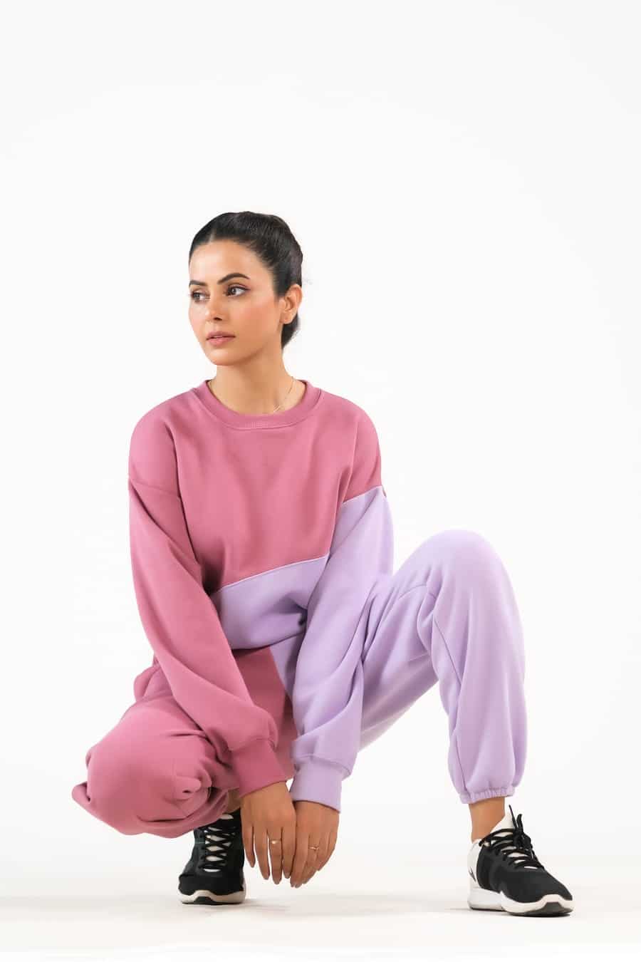 Cozy Lilac/Tea Pink - 2pcs -  Co-Ord -  Set - Fleece - co-ord-sets-western-women, western-women, women - Sprinkles Pakistan