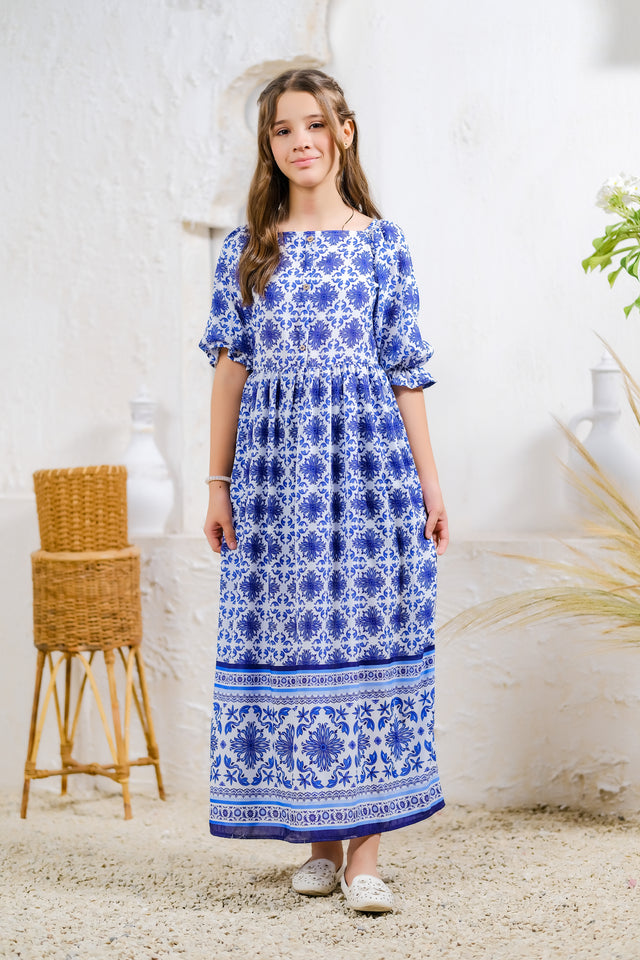 Ocean Breeze - Lawn Silk - tunics-kids - Sprinkles Pakistan