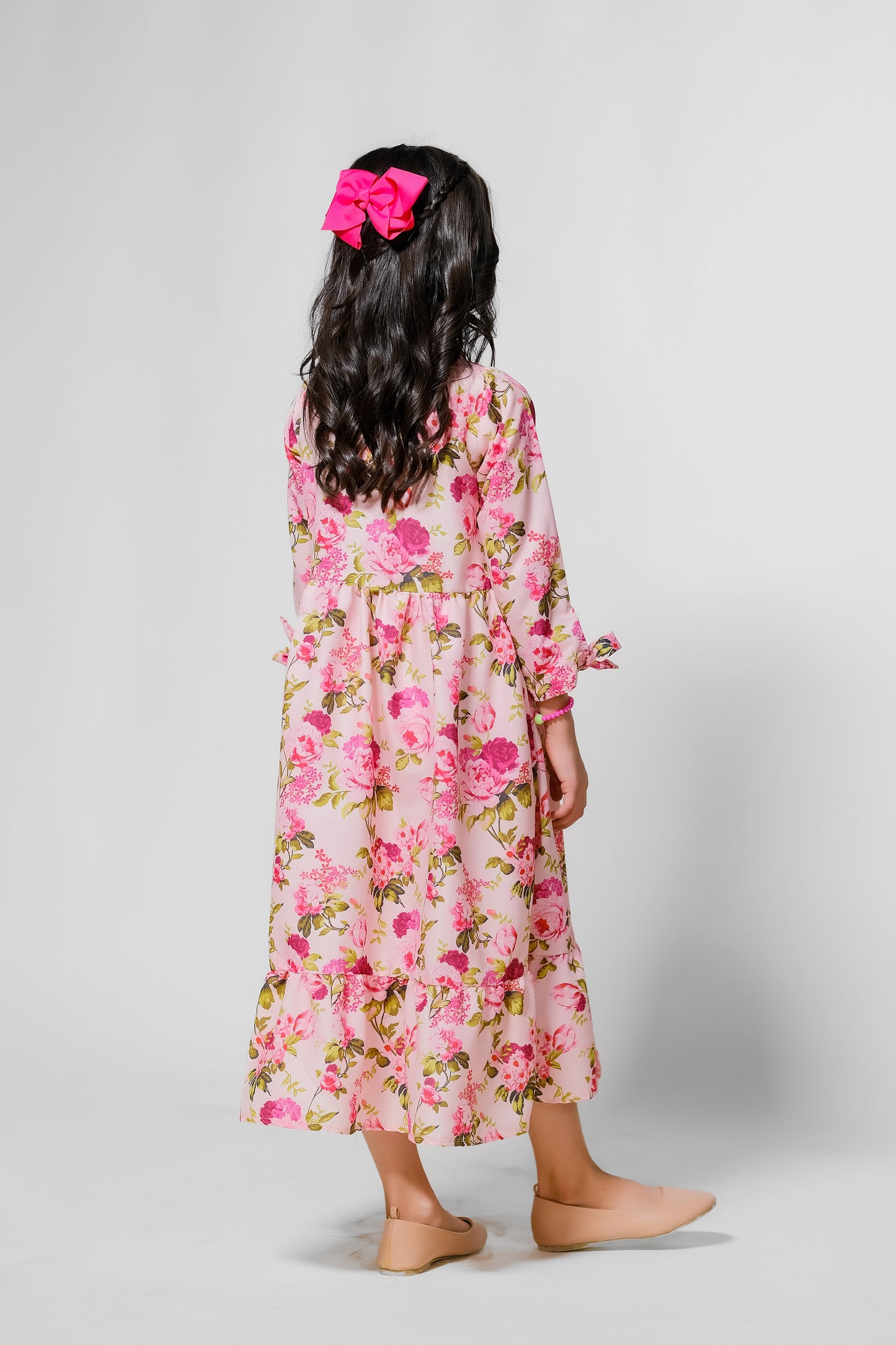 Pink Rose Garden - Lawn Silk - tunics-kids - Sprinkles Pakistan