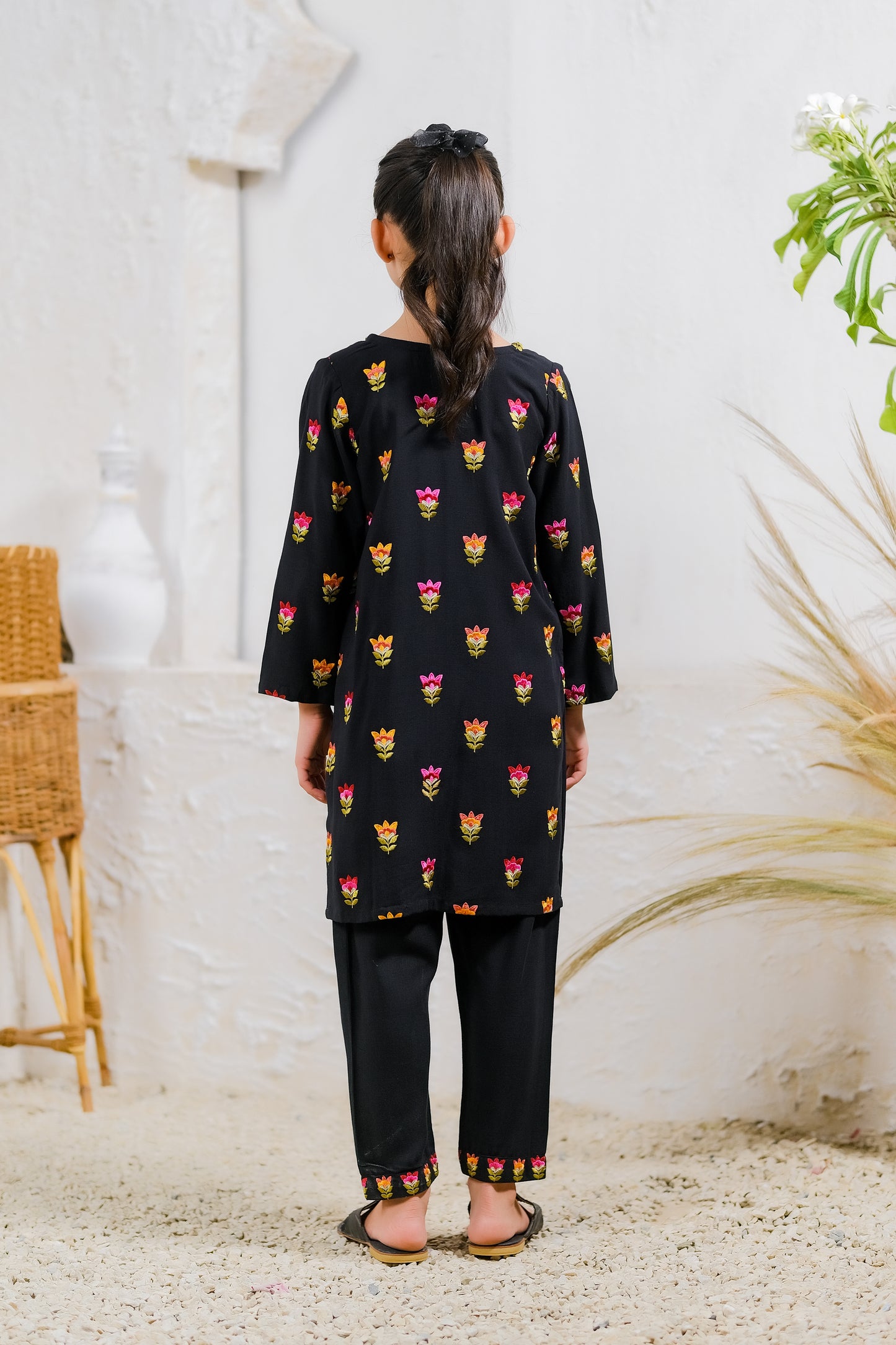 Rainbow Tulip - 2pcs - Embroidered