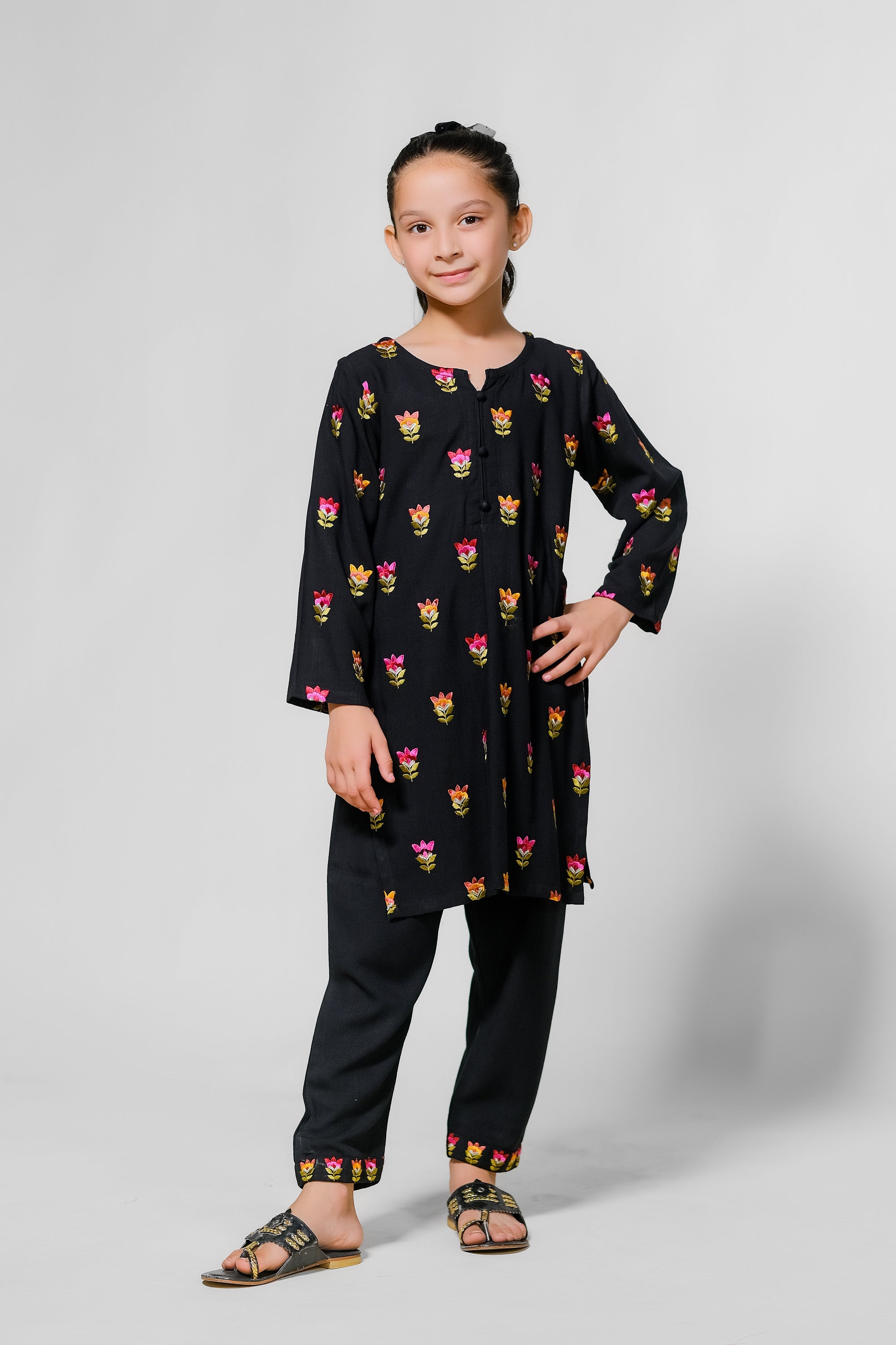 Rainbow Tulip - 2pcs - Embroidered