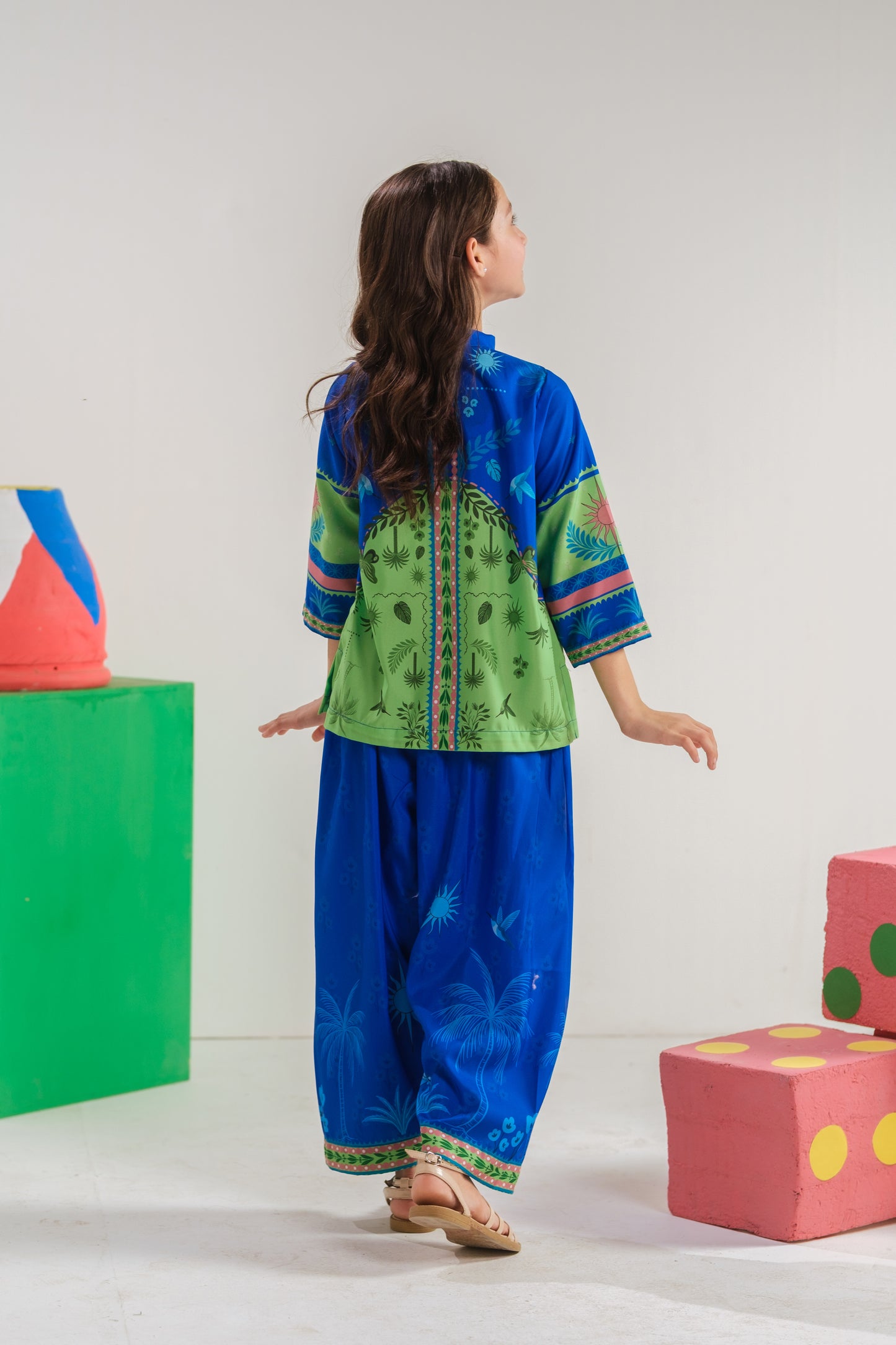 Botanical Charm - 2pcs - Poly Cambric - 2pcs-ready-to-wear, Fusion - Sprinkles Pakistan