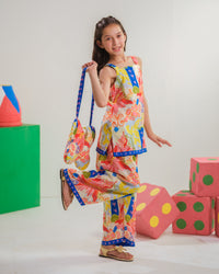 Lagoon Sketch - 2pcs - Poly Cambric - 2pcs-ready-to-wear, Fusion - Sprinkles Pakistan