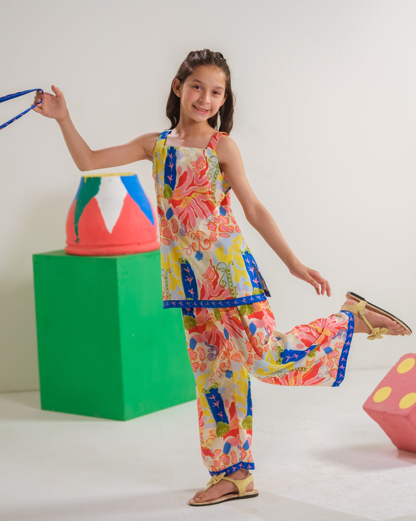 Lagoon Sketch - 2pcs - Poly Cambric - 2pcs-ready-to-wear, Fusion - Sprinkles Pakistan