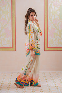 Coral Reverie - 2pcs - Poly Cambric - 2pcs-ready-to-wear, Fusion - Sprinkles Pakistan