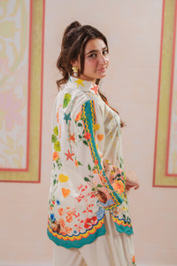 Coral Reverie - 2pcs - Poly Cambric - 2pcs-ready-to-wear, Fusion - Sprinkles Pakistan