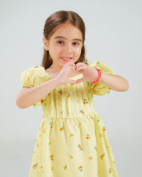 Sunbeam Charm Dress - 1pc - Poly Cambric - Sprinkles Pakistan