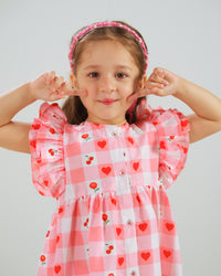Cherry Pop Dress - 1pcs - Poly Cambric - Sprinkles Pakistan