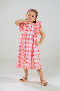 Cherry Pop Dress - 1pcs - Poly Cambric - Sprinkles Pakistan