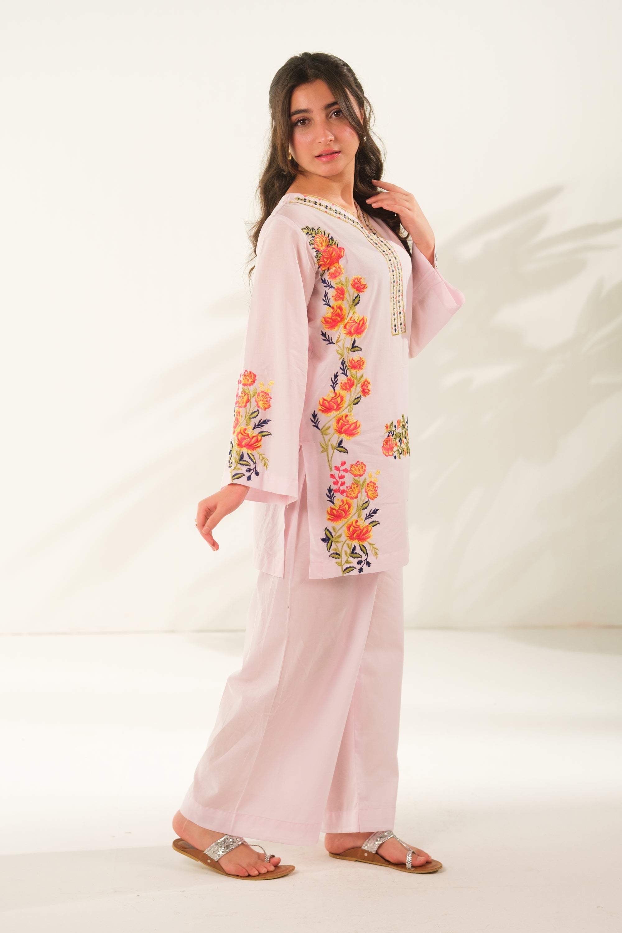 Blush Horizon - 2pcs - Embroidered - Cotton - 2pcs-ready-to-wear, ETHNIC - Sprinkles Pakistan