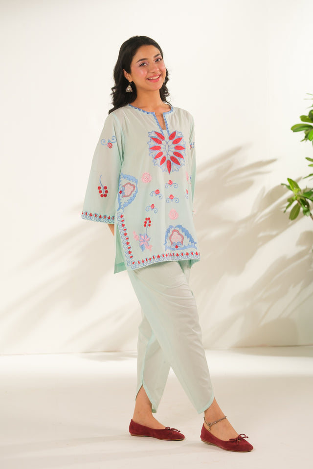 Skyline Charm - 2pcs - Embroidered - Cotton - 2pcs-ready-to-wear, ETHNIC - Sprinkles Pakistan