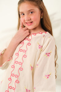 Cream Essence - 2pcs - Embroidered - Cotton - 2pcs-ready-to-wear, ETHNIC - Sprinkles Pakistan
