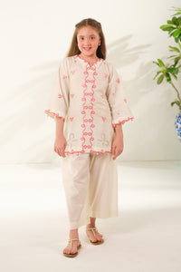 Cream Essence - 2pcs - Embroidered - Cotton - 2pcs-ready-to-wear, ETHNIC - Sprinkles Pakistan