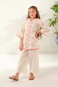 Cream Essence - 2pcs - Embroidered - Cotton - 2pcs-ready-to-wear, ETHNIC - Sprinkles Pakistan