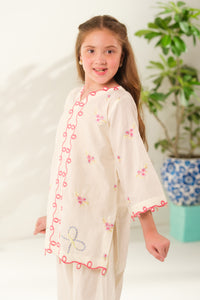 Cream Essence - 2pcs - Embroidered - Cotton - 2pcs-ready-to-wear, ETHNIC - Sprinkles Pakistan