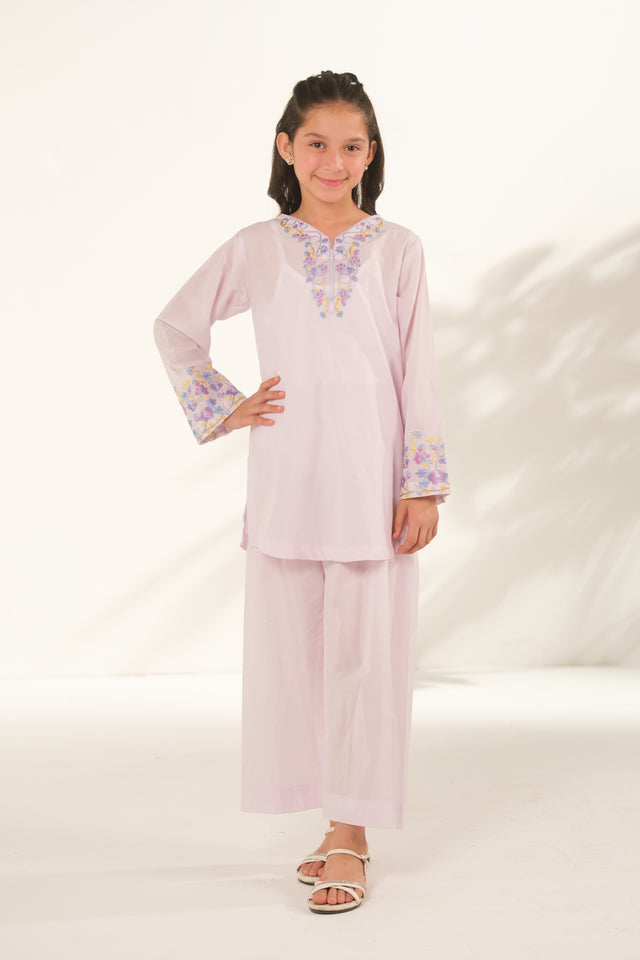 Orchid Glow - 2pcs - Embroidered - Cotton - 2pcs-ready-to-wear, ETHNIC - Sprinkles Pakistan