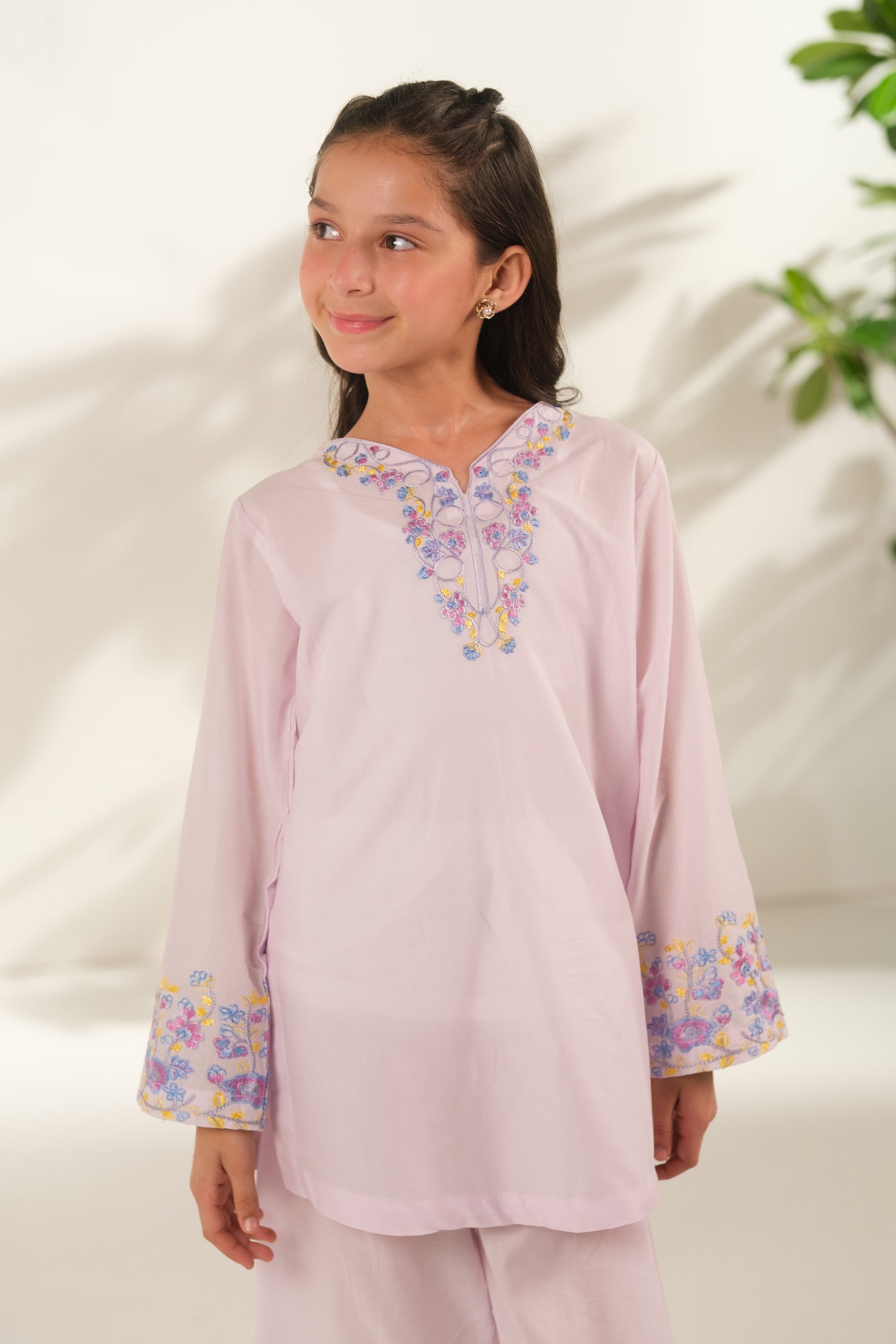 Orchid Glow - 2pcs - Embroidered - Cotton - 2pcs-ready-to-wear, ETHNIC - Sprinkles Pakistan