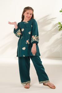Teal Horizon - 2pcs - Embroidered - Cotton - 2pcs-ready-to-wear, ETHNIC - Sprinkles Pakistan