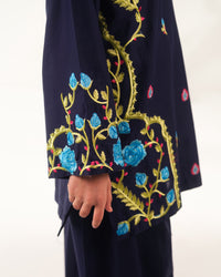 Cobalt Mosaic - 2pcs - Embroidered - Cotton - 2pcs-ready-to-wear, ETHNIC - Sprinkles Pakistan