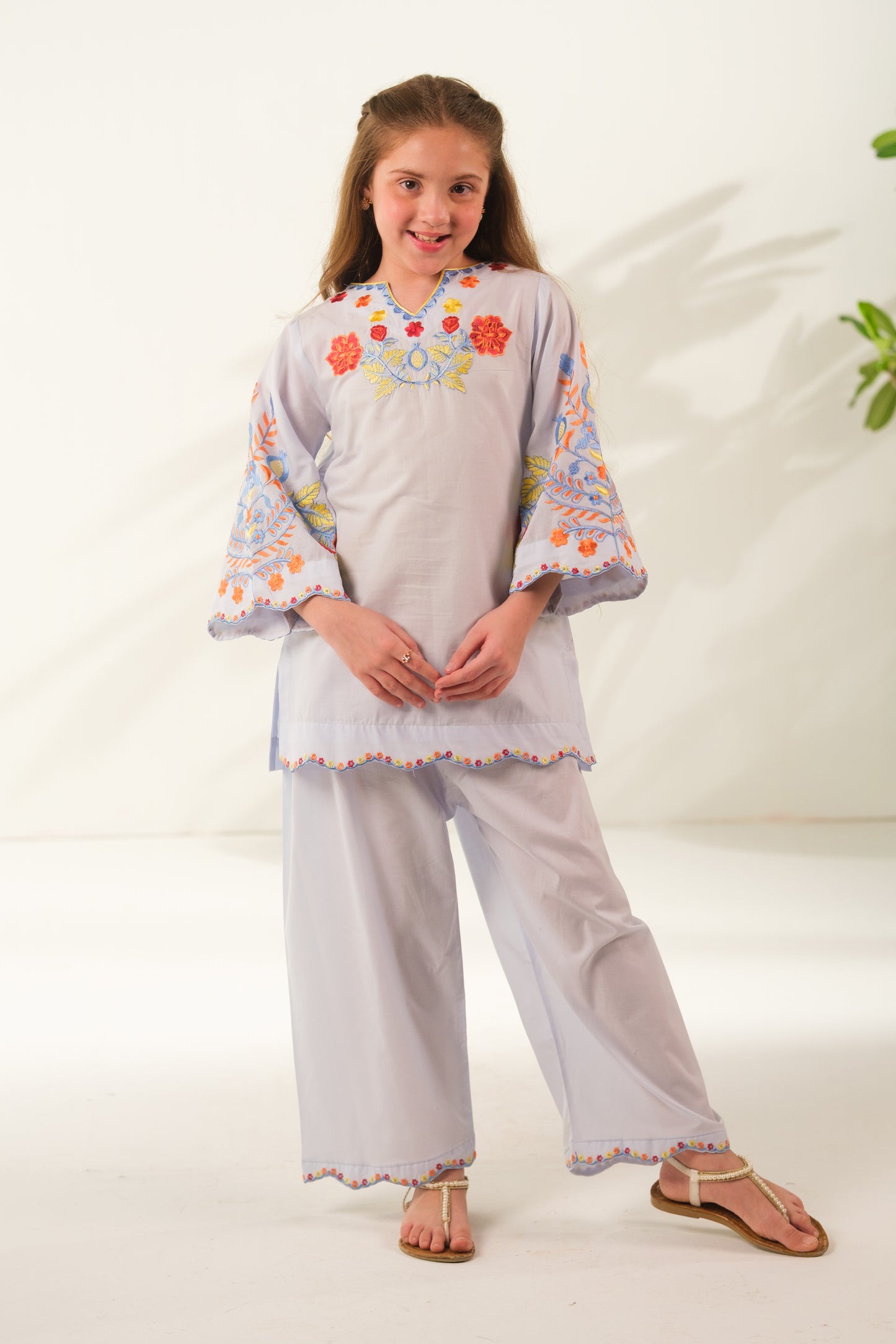 Pastel Glow - 2pcs - Embroidered - Cotton - 2pcs-ready-to-wear, ETHNIC - Sprinkles Pakistan