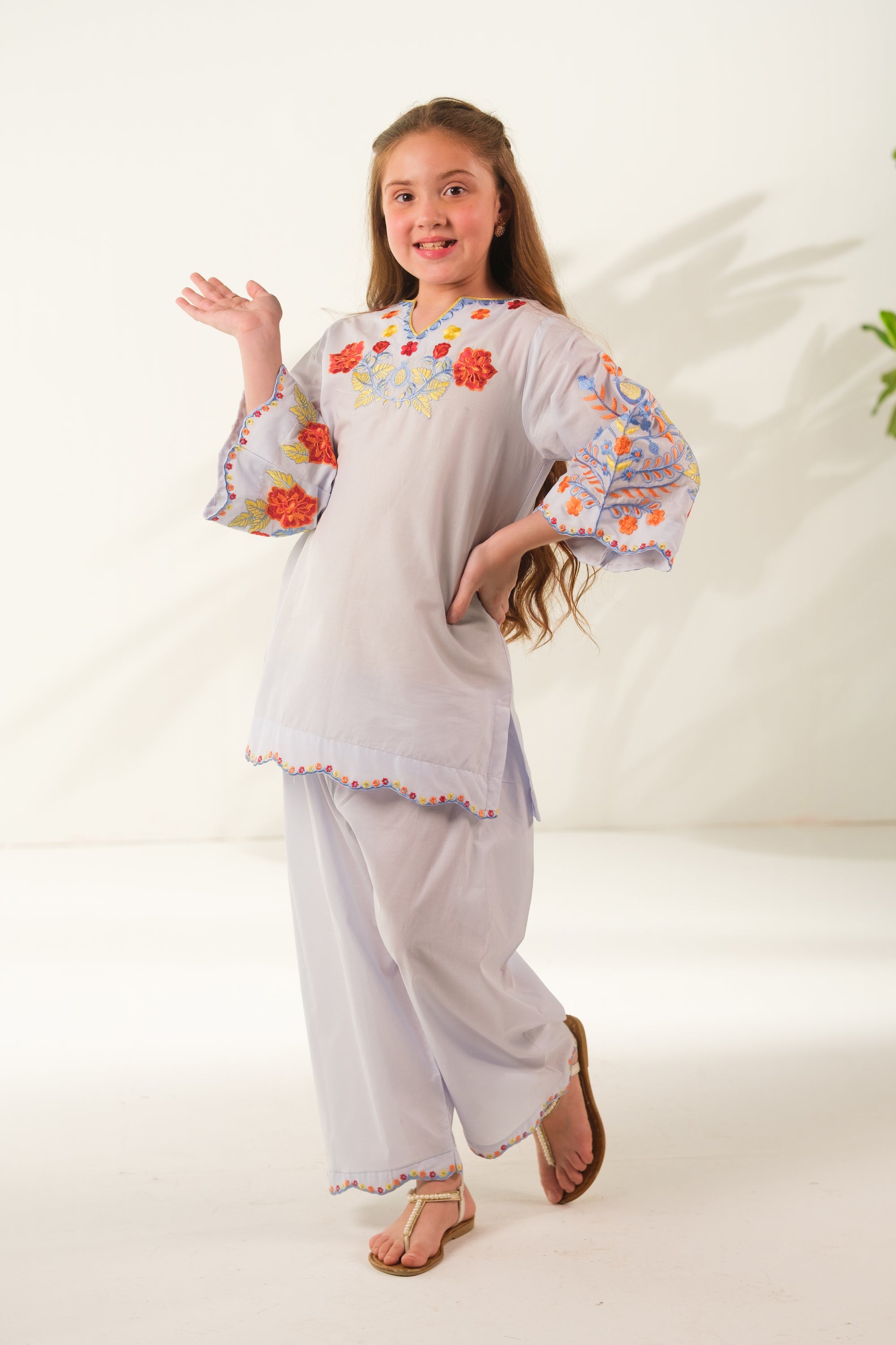 Pastel Glow - 2pcs - Embroidered - Cotton - 2pcs-ready-to-wear, ETHNIC - Sprinkles Pakistan