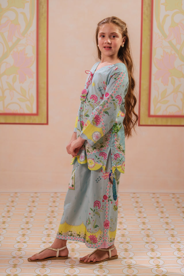 Blue Haven - 2pcs - Cotton - 2pcs-ready-to-wear, ETHNIC - Sprinkles Pakistan