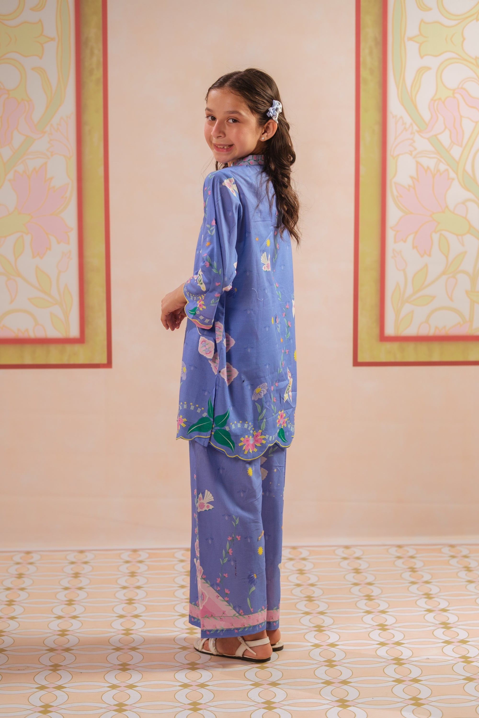 Butterflies Prism - 2pcs - Cotton - 2pcs-ready-to-wear, ETHNIC - Sprinkles Pakistan