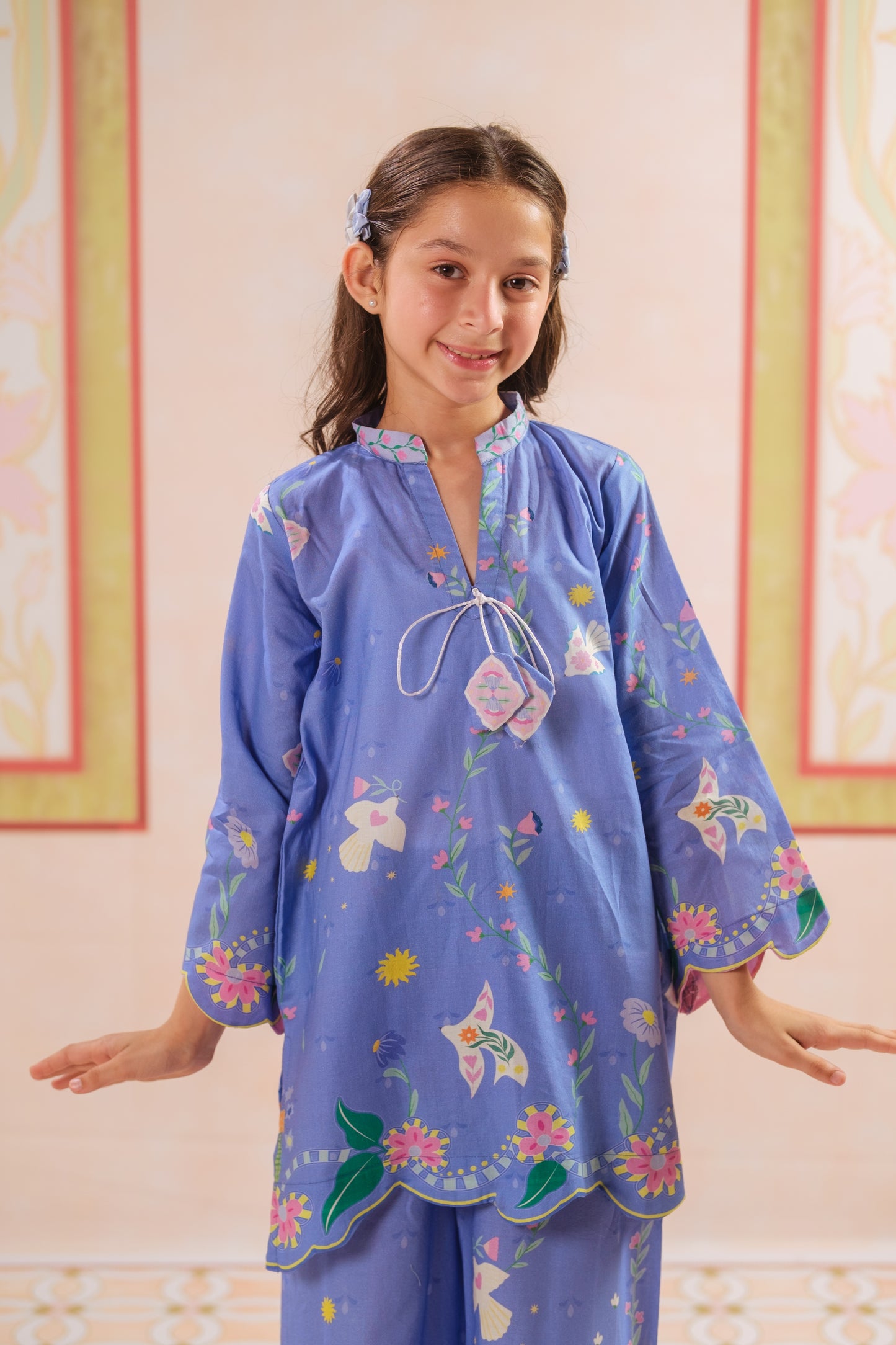 Butterflies Prism - 2pcs - Cotton - 2pcs-ready-to-wear, ETHNIC - Sprinkles Pakistan