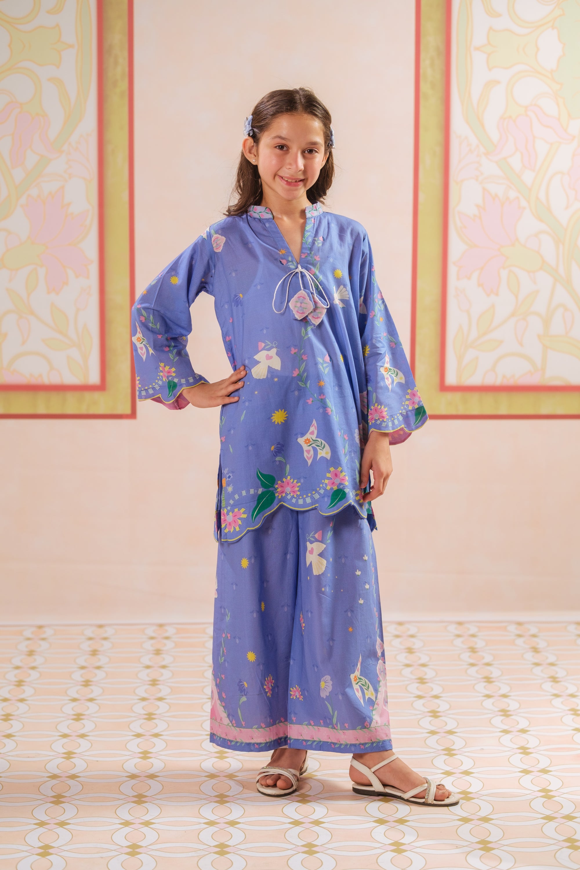 Butterflies Prism - 2pcs - Cotton - 2pcs-ready-to-wear, ETHNIC - Sprinkles Pakistan