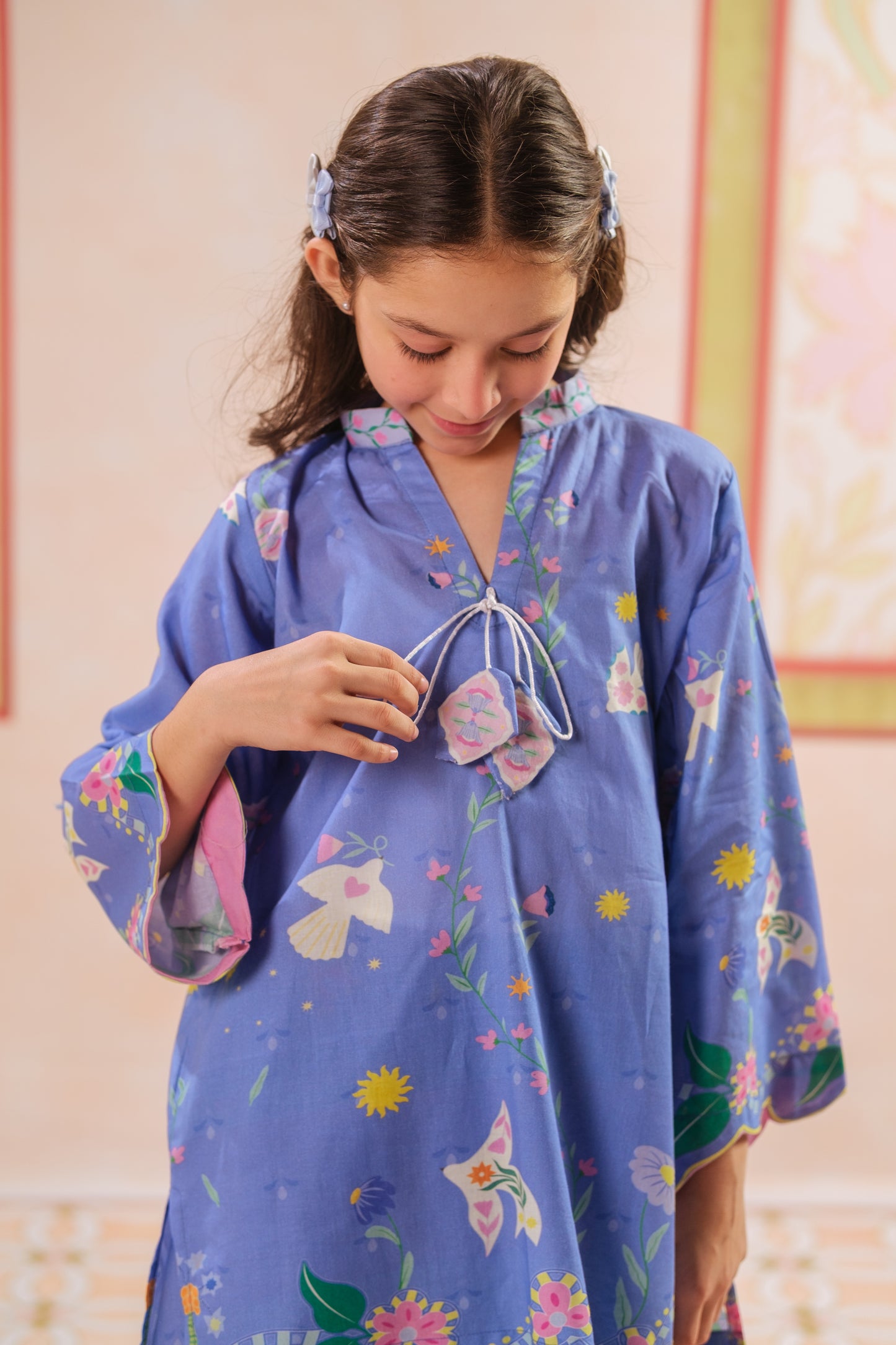 Butterflies Prism - 2pcs - Cotton - 2pcs-ready-to-wear, ETHNIC - Sprinkles Pakistan