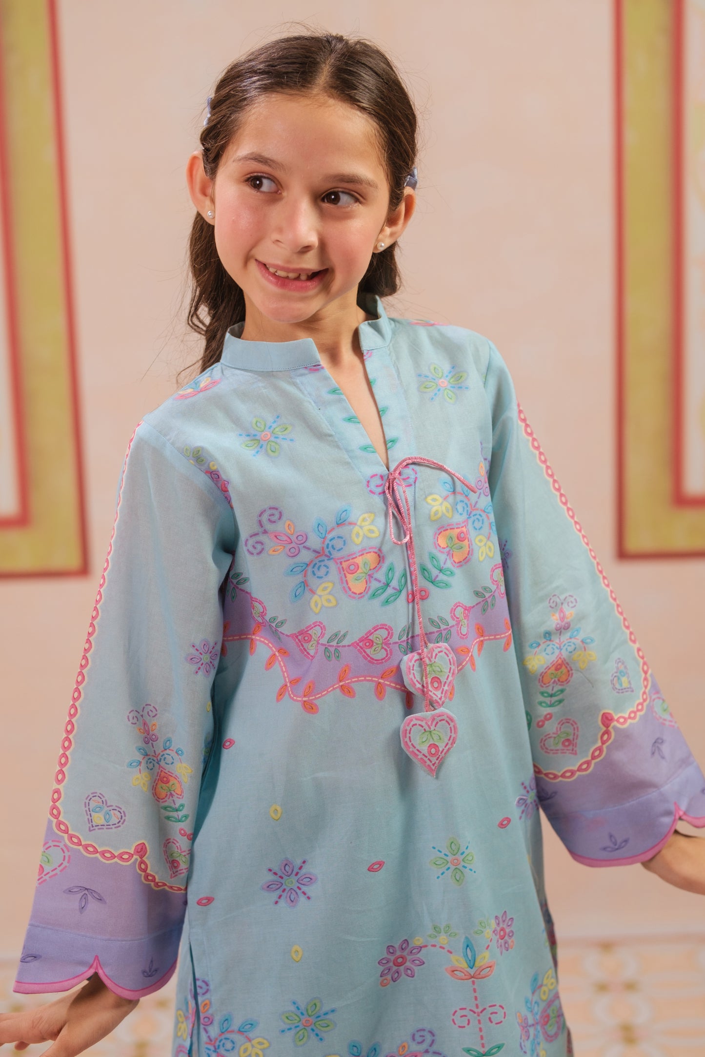Heart Harmony - 2pcs - Cotton - 2pcs-ready-to-wear, ETHNIC - Sprinkles Pakistan