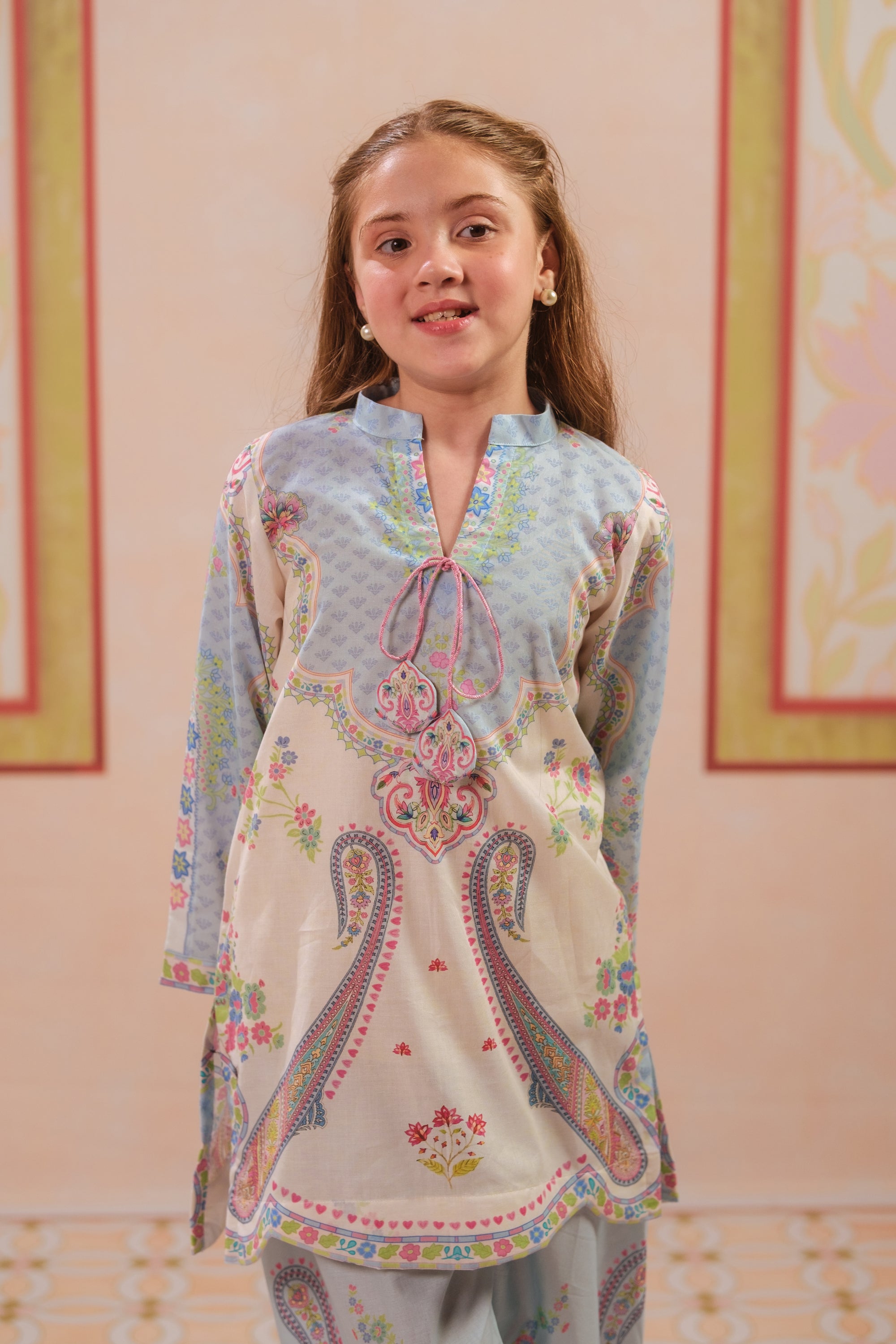 Paisley Hush - 2pcs - Cotton - 2pcs-ready-to-wear, ETHNIC - Sprinkles Pakistan