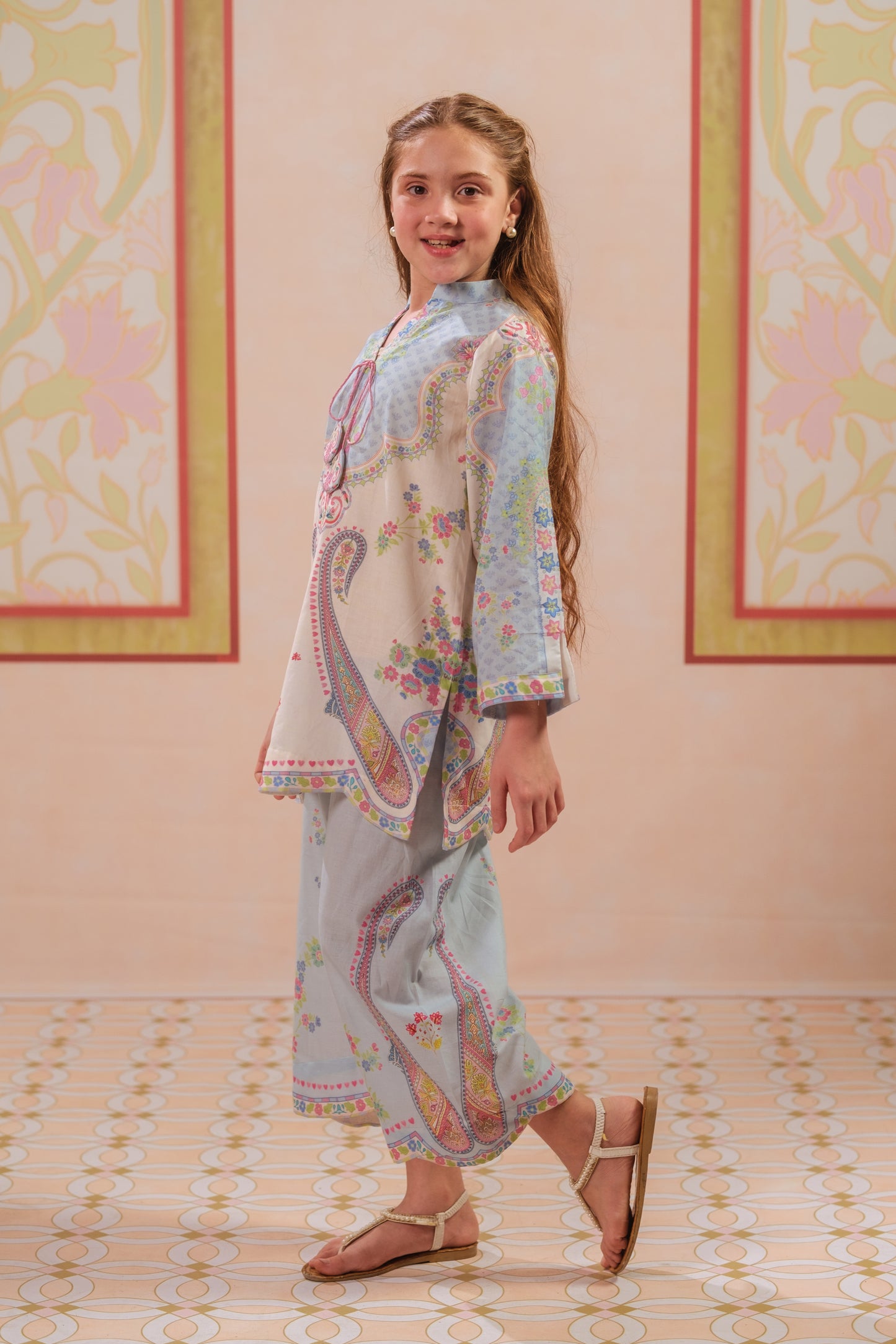 Paisley Hush - 2pcs - Cotton - 2pcs-ready-to-wear, ETHNIC - Sprinkles Pakistan