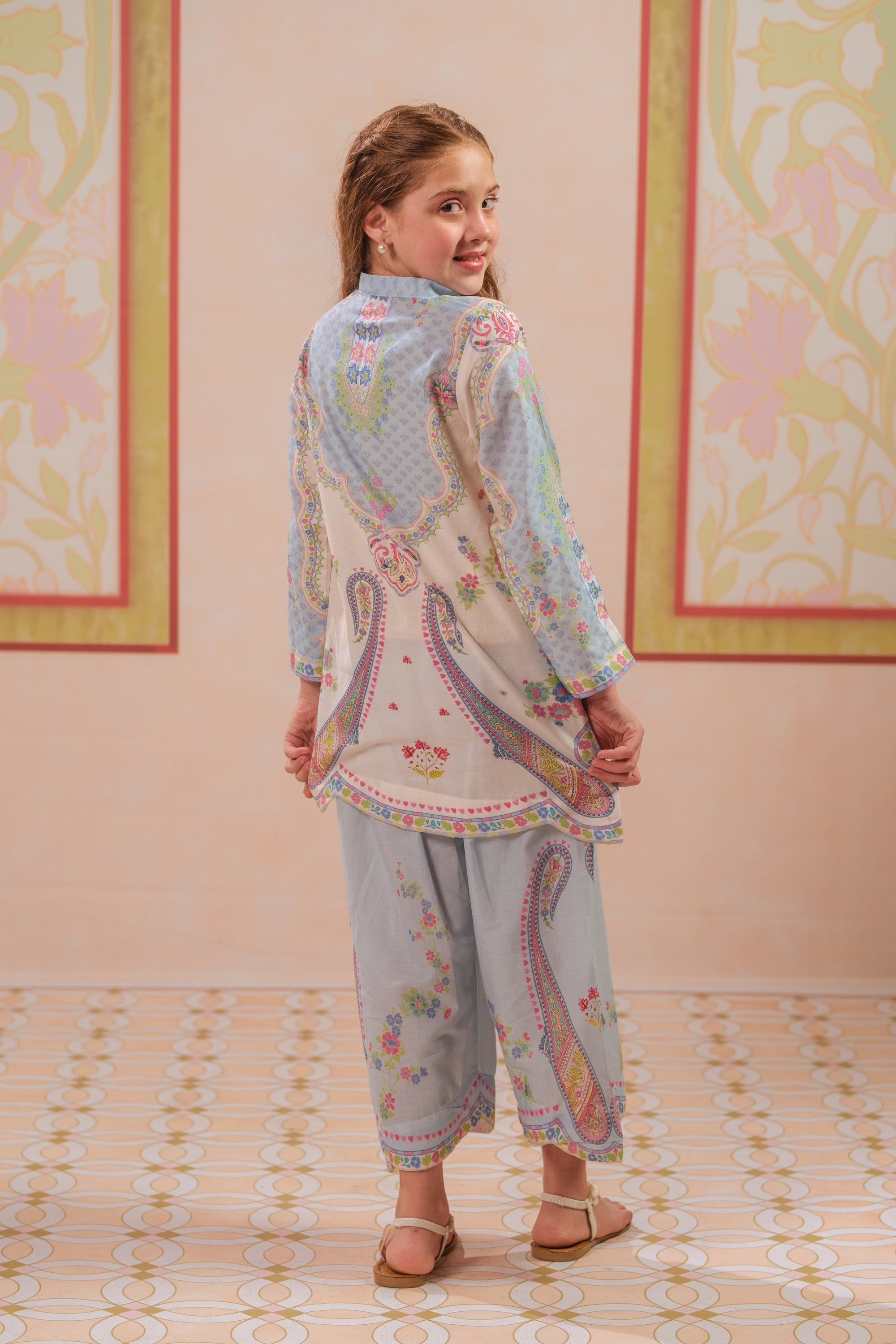 Paisley Hush - 2pcs - Cotton - 2pcs-ready-to-wear, ETHNIC - Sprinkles Pakistan
