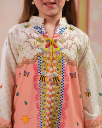 Crescent Bloom - 2pcs - Poly Cambric - 2pcs-ready-to-wear, ETHNIC - Sprinkles Pakistan